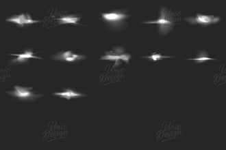 20 Light Leak Photoshop Brushes