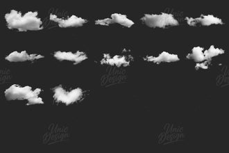 32 Cloud Photoshop Brushes