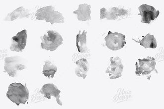 37 Aquarelle Photoshop Brushes