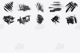 Stamp Paint Strokes Brushes for Photoshop