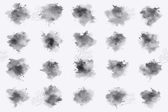 50 Watercolor Photoshop Brushes