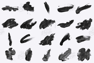 Stamp Paint Swoosh Brushes for Photoshop