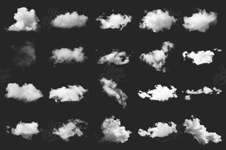 55 Cloud Photoshop Brushes