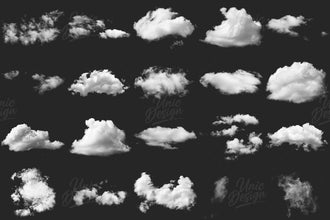 54 Cloud Photoshop Brushes
