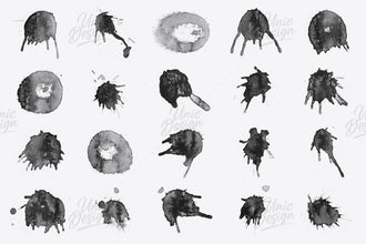 123 Blot Photoshop Brushes