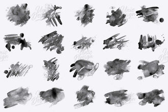 Watercolor Brushes for Photoshop - 57 Set