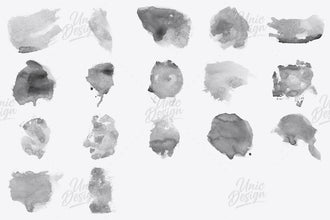 37 Gouache Photoshop Brushes