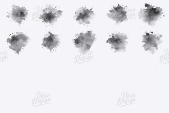 50 Watercolor Photoshop Brushes