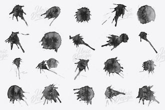 123 Blot Photoshop Brushes