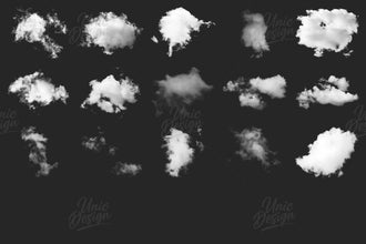 55 Cloud Photoshop Brushes