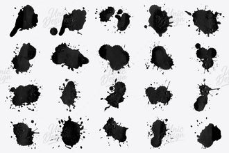 74 Ink Splatter Photoshop Brushes