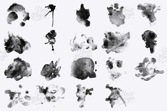 Stamp Watercolor Brushes for Photoshop