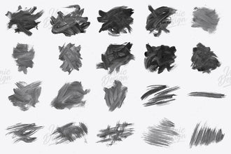 106 Brush Stroke Photoshop Brushes