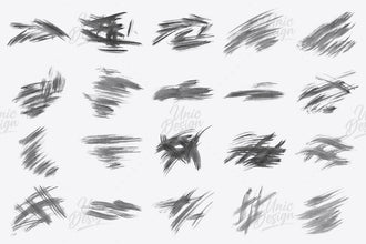 106 Brush Stroke Photoshop Brushes