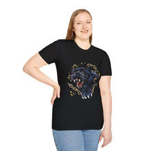 Fierce Panther Unisex Softstyle T-Shirt - Bold Graphic Tee for Animal Lovers