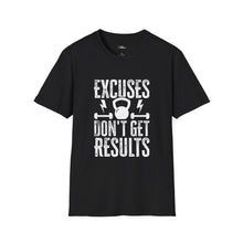 Fitness Motivation Unisex Softstyle T-Shirt - 'Excuses Don't Get Results'