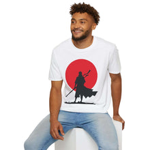 Samurai Silhouette Unisex T-Shirt - Japanese Red Sun