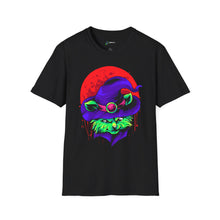 Funky Cat Wizard Unisex Softstyle T-Shirt - Perfect for Halloween and Cat Lovers