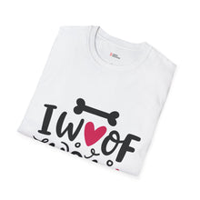 I Woof You Unisex Softstyle T-Shirt - Cute Dog Lover Tee