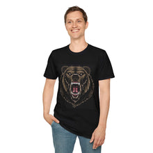 Roaring Bear Graphic Unisex T-Shirt – Wild Nature Vibe for Adventure Lovers