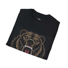 Roaring Bear Graphic Unisex T-Shirt – Wild Nature Vibe for Adventure Lovers