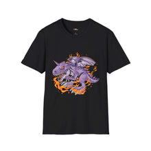 Purple Dragon Unisex Softstyle T-Shirt - Bold Graphic Tee for Fantasy Lovers