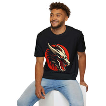 Fierce Dragon Graphic T-Shirt - Unisex Softstyle Tee for Dragon Lovers