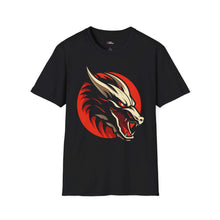 Fierce Dragon Graphic T-Shirt - Unisex Softstyle Tee for Dragon Lovers