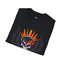 Rebel Skull Wings Unisex T-Shirt - Edgy Graphic Tee for Music Lovers