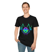 Spooky Cat Graphic Unisex Softstyle T-Shirt - Halloween Vibe