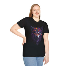 Vibrant Wolf Unisex Softstyle T-Shirt - Perfect for Nature Lovers