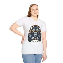 Fun Gorilla Graphic Unisex Softstyle T-Shirt - Perfect for Music Lovers