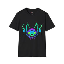 Spooky Cat Graphic Unisex Softstyle T-Shirt - Halloween Vibe