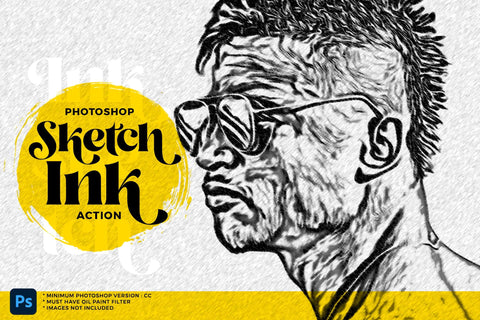 Ink Sketch Photoshop Action for Stunning Sketch Effects