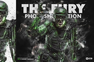 The Fury Photoshop Action for Creative Designs