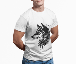 Wolf Illustration Unisex Softstyle T-Shirt