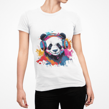 Colorful Panda Graphic T-Shirt for Animal Lovers