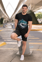 Shark Graphic Tee, Unisex Softstyle T-Shirt, Ocean Lover Gift, Fun Beach