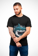 Shark Graphic Tee, Unisex Softstyle T-Shirt, Ocean Lover Gift, Fun Beach