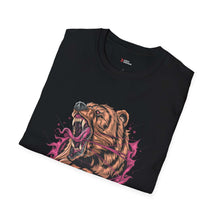 Fierce Bear Unisex Softstyle T-Shirt - Bold Graphic Tee