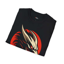 Fierce Dragon Graphic T-Shirt - Unisex Softstyle Tee for Dragon Lovers