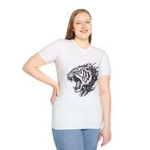 Fierce Tiger Graphic Unisex Softstyle T-Shirt | Casual Wear for Animal Lovers