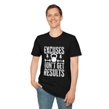 Fitness Motivation Unisex Softstyle T-Shirt - 'Excuses Don't Get Results'