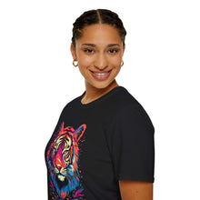 Vibrant Tiger Graphic Unisex Softstyle T-Shirt