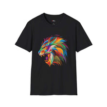 Colorful Lion Unisex Softstyle T-Shirt | Bold & Vibrant Graphic Tee