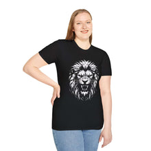 Fierce Lion Graphic T-Shirt | Unisex Softstyle Tee for Animal Lovers