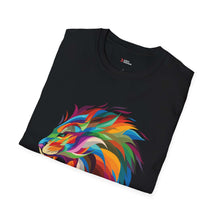 Colorful Lion Unisex Softstyle T-Shirt | Bold & Vibrant Graphic Tee