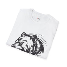 Wild Roar Unisex Softstyle T-Shirt - Graphic Bear Design