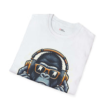 Fun Gorilla Graphic Unisex Softstyle T-Shirt - Perfect for Music Lovers