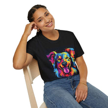 Colorful Dog Portrait T-Shirt for Pet Lovers